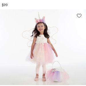 NWT Pottery Barn Kids Light Up Unicorn Tutu costume sz 4-6